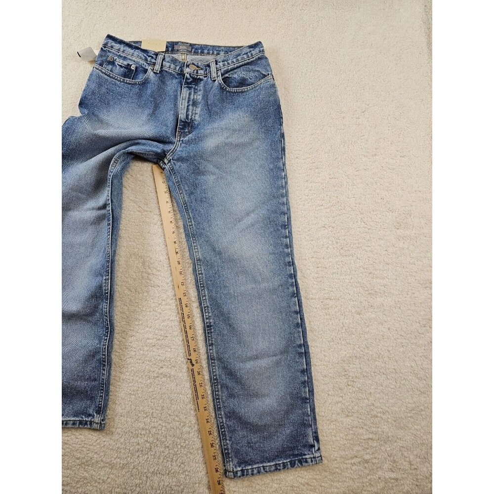 Bass Jeans Women's 10 Short Relaxed Fit Light Wash Blue Mom Jeans Preppy 90s - Picture 5 of 16
